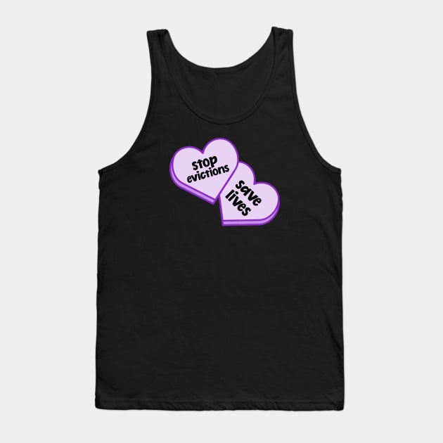 Stop Evictions - Save Lives Tank Top by Football from the Left